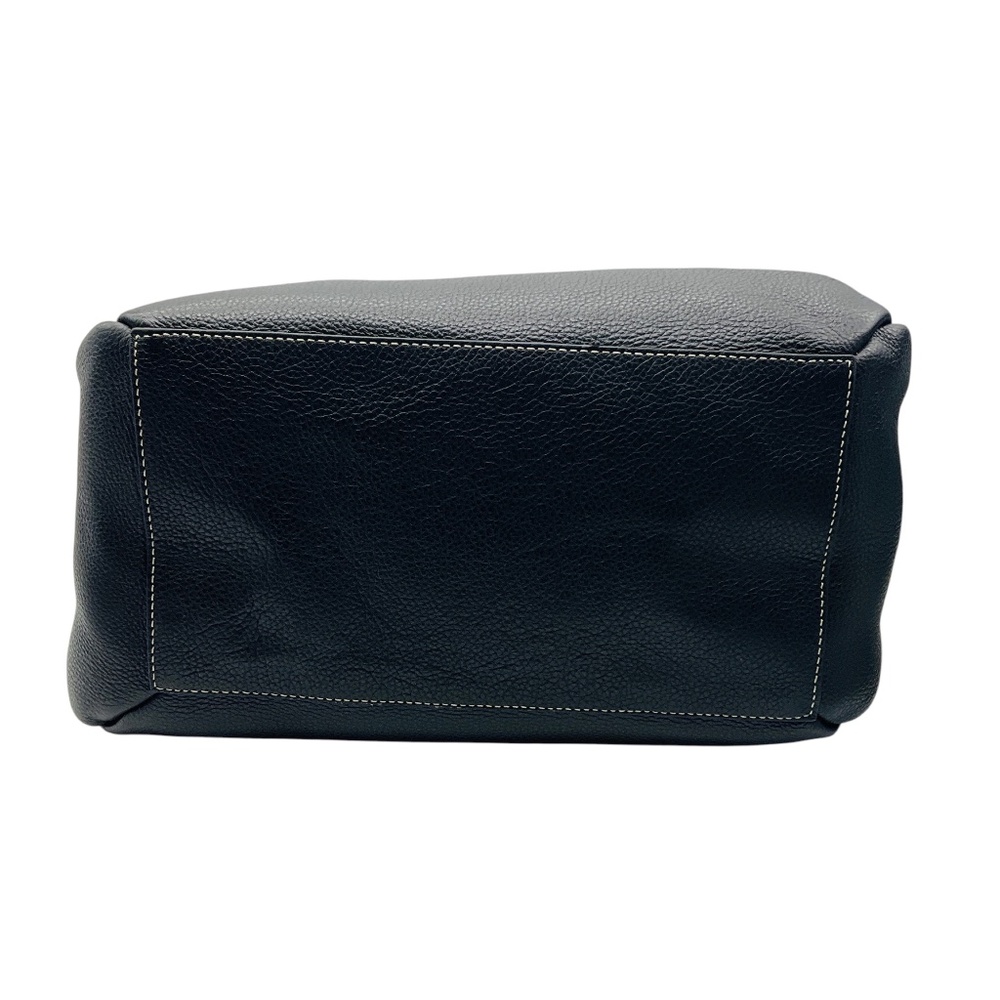 TOTEME BLACK GRAINED LEATHER BELT HOBO BAG - Picture 4 of 13